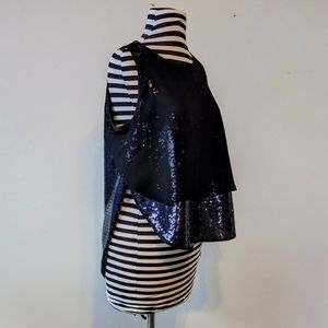 Dual Layer Sequins Shirt